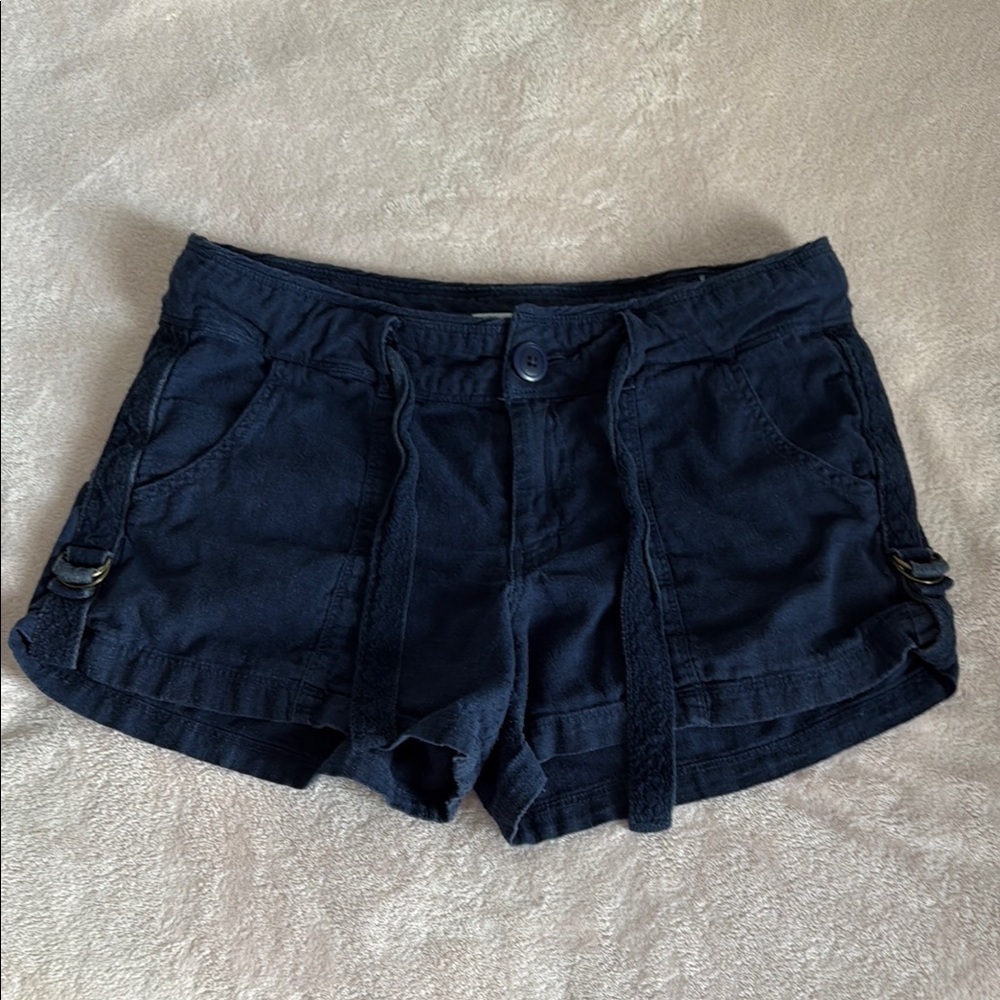 Maurices Blue Cargo Shorts Relaxed Fit